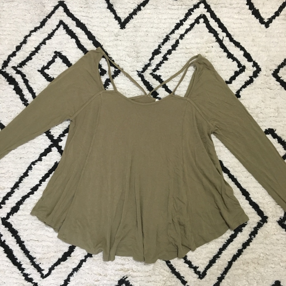 Urban Outfitters Olive Green Top